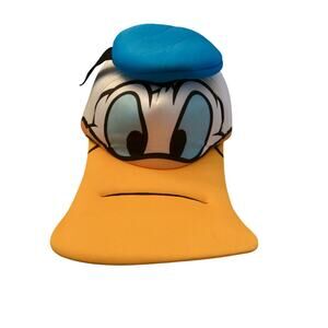 Disney Parks Donald Duck Character Costume Novelty Hat with Signature
